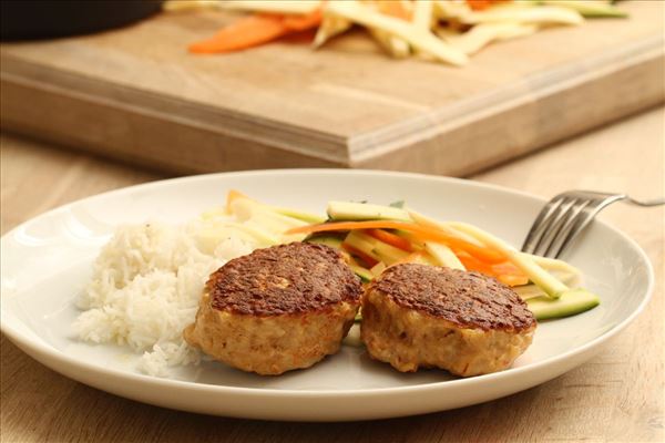 Kalkunfrikadeller med kokos