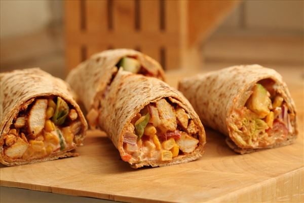 Mexicanske wraps med kylling