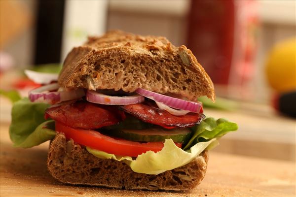 Sandwich med ristet chorizo