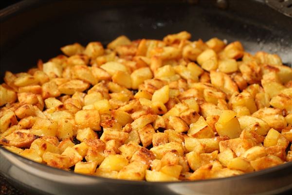 Andesteg med råstegte kartofler og kål