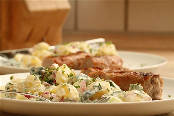 Kartoffelsalat med medisterpølse