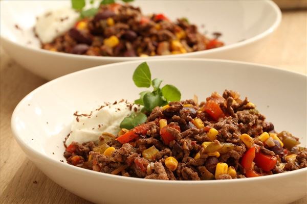 Chili con carne med chokolade