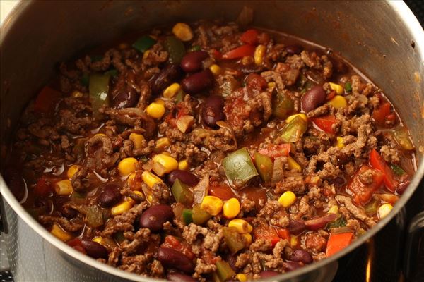 Chili con carne med chokolade