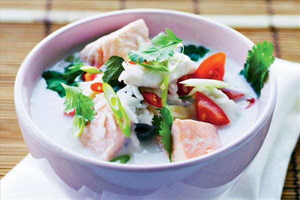 Stærk thailandsk fiskesuppe