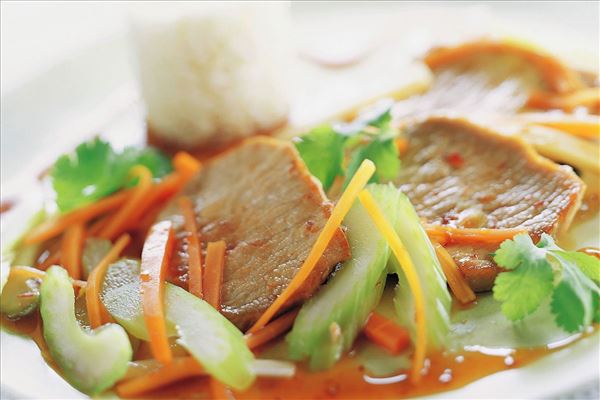 Marinerede Saute Skiver Med Grontsager Madopskrifter Nu