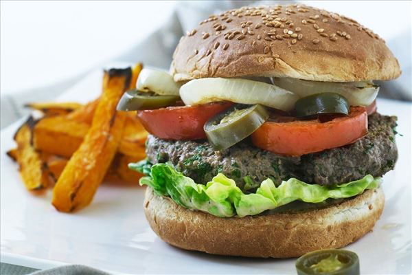 Okseburger med hokkaidofritter