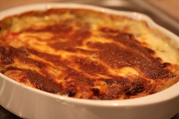 Spinatlasagne uden kød