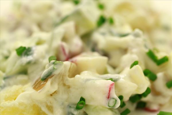 Kold kartoffelsalat med mayonnaise