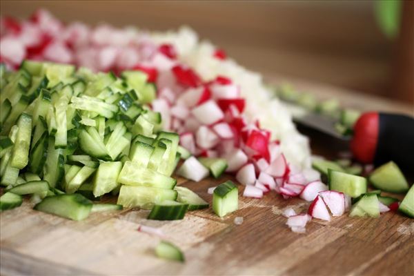 Kold kartoffelsalat med mayonnaise