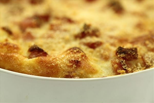 Blomkålsgratin med skinke