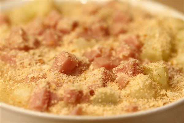 Blomkålsgratin med skinke