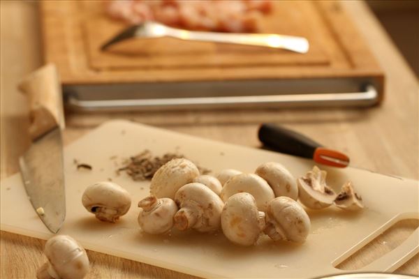 Rosmarinkylling i hvidvinssauce med pasta