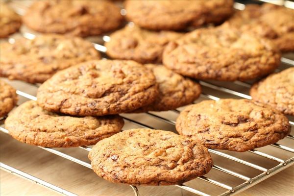 Amerikanske cookies med chokoladestykker 