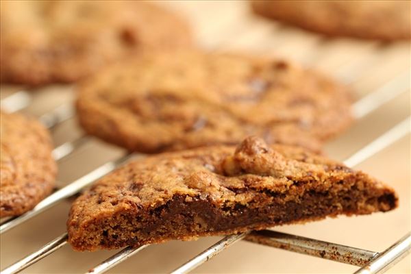 Amerikanske cookies med chokoladestykker 