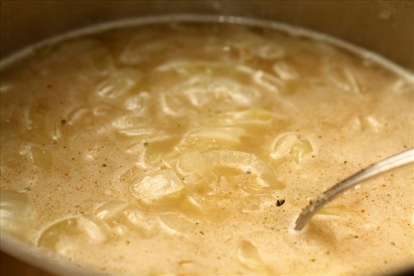 Fransk løgsuppe med sherry