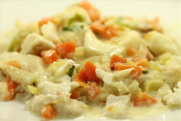 Torsk I Fad Med Grontsager Ost Og Ris Madopskrifter Nu