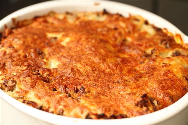 Lasagne med grøntsager og blomkåls bechamel