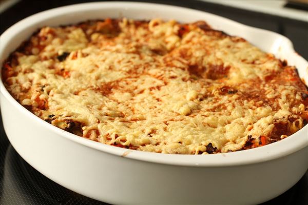 Margits vegetarlasagne med bulgur og gulerødder