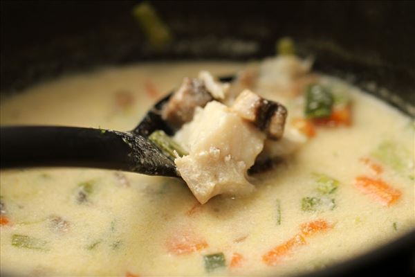 Fiskesuppe d´ luxe med grønsager