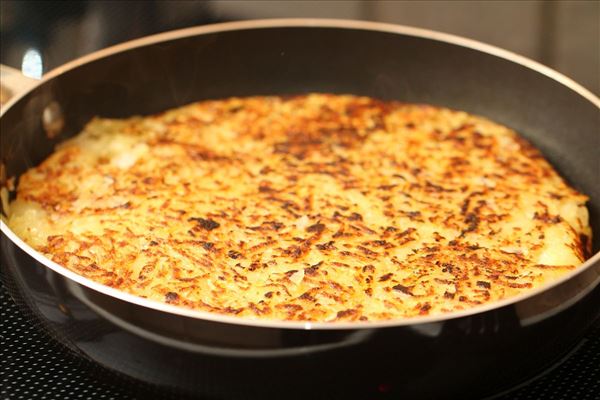 Engelsk bøf med rösti og grønne bønner