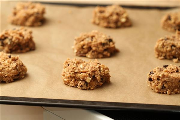 Store chokolade cookies