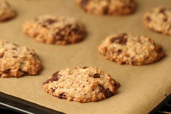 Store chokolade cookies