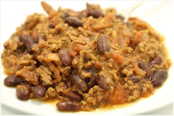 Chili con carne med soltørrede tomater