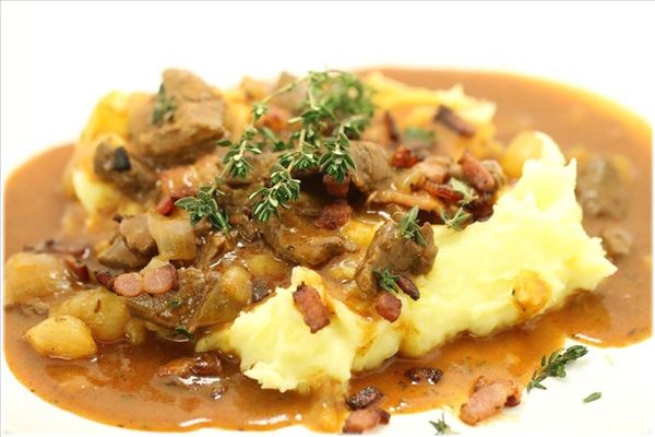 Boeuf Bourguignon med kartoffelmos