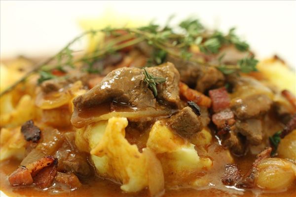 Boeuf Bourguignon med kartoffelmos