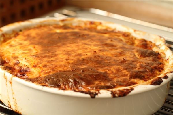 Hurtig moussaka med lammefars