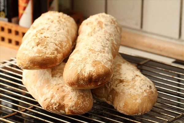 Hvide Italienere - hjemmebagt brød