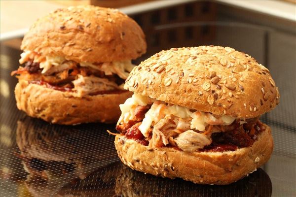 Pulled pork - langtidsstegt nakkefilet (burger)