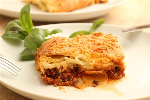 Mousaka med kartofler - uden aubergine