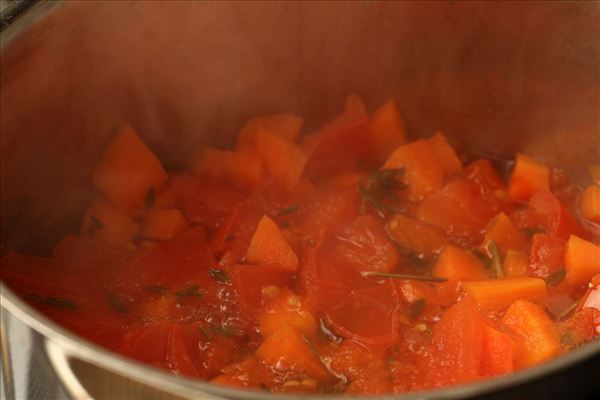 Gulerodssuppe med krydderurter