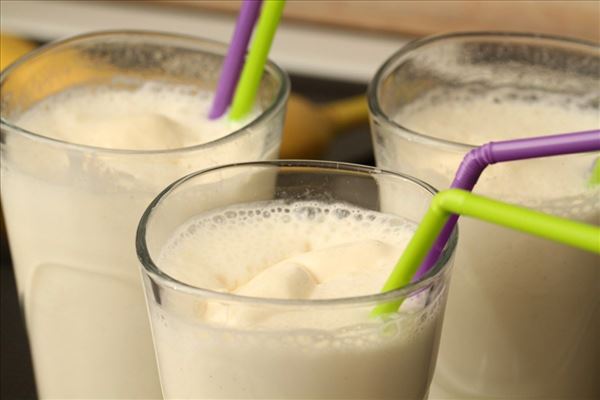 Banan milkshake med vanilleis