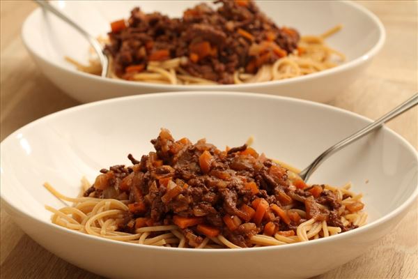 Lækker spaghetti bolognese